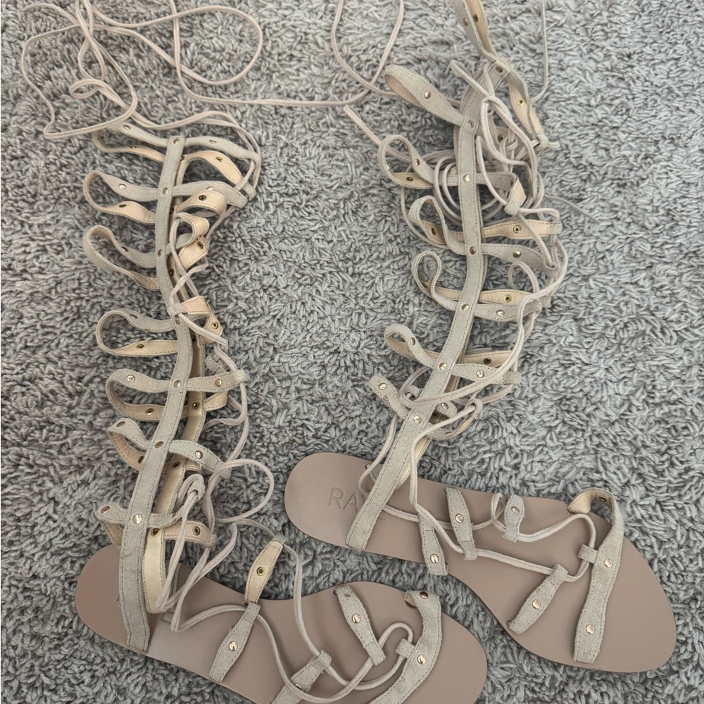 RAYE Light Tan Gladiator Sandals